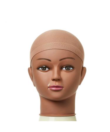 Red by Kiss Stocking Wig Cap 5 PCS + Lace Wig Powder Tinted Medium Brown - Buy Online on GoSupps.com