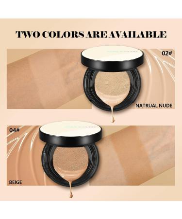 Anglicolor Cushion Foundation - Full Coverage Concealer for Blemishes - Matte Finish Makeup Base for Sensitive Skin - 0.25fl.oz (04 Beige) - Buy Online on GoSupps.com