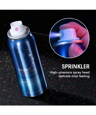 IBCCCNDC 60ml Glitter Spray for Hair and Body - Long Lasting Shimmer Silver Hairspray for Party - Buy Online on GoSupps.com