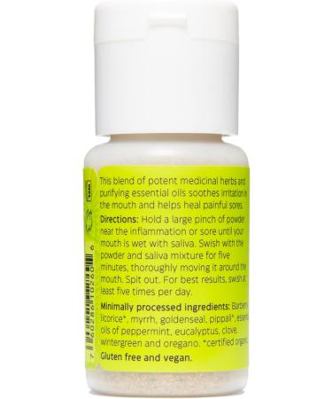 Uncle Harry's Inflamed Gums Tooth Powder | Natural Toothpaste for Gum Health & Sensitive Teeth | Essential Oil Rinse for Tooth Pain & Mouth Sores (0.6 oz - Buy Online on GoSupps.com