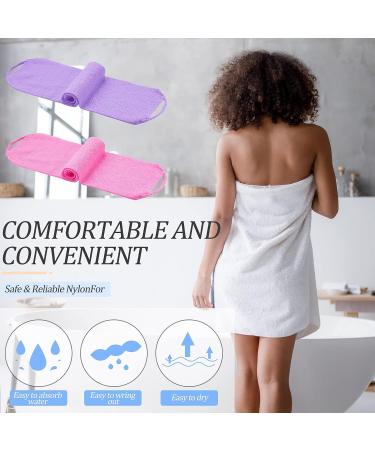 20-Piece Exfoliating Washcloth Set with Handles - Back and Body Scrubbers - Buy Online on GoSupps.com