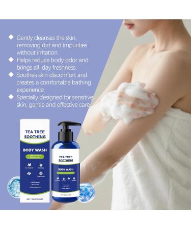  ZLHHRZJX Set of 2 tea tree shower gels for men and women relieves skin pain moisturizes dry skin gentle and safe for all skin types soothes and hydrates - Buy Online on GoSupps.com