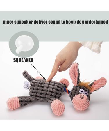 Buy Awoof Interactive Plush Dog Toys - 4 Pack Squeaky Chewing Bone Toys for All Sizes | Durable Cotton Fabric - Buy Online on GoSupps.com