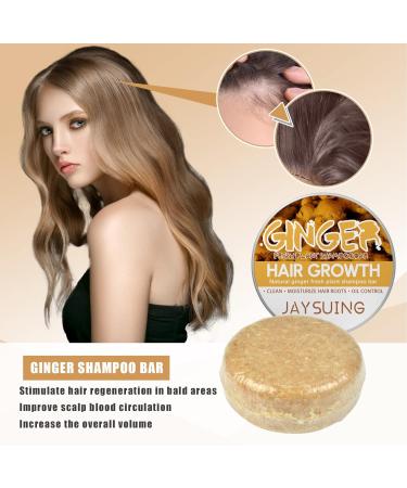4 Pack Hair Growth Shampoo Ginger Conditioner Hair Regrowth Anti Hair Loss Shampoo Bar Promotes Thicker Fuller Hair - Buy Online on GoSupps.com
