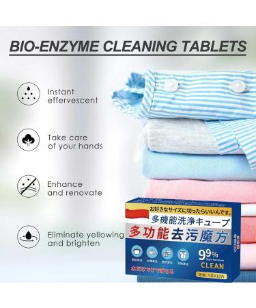 Japan Universal Stain Removal Cube Universal Stain Remove A Cube Multi-functional Cleaning Tablets Stubborn Stains Cleaner Remove Yellowing Oil 1Box - Buy Online on GoSupps.com