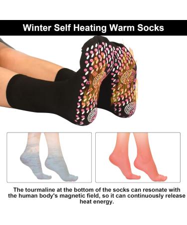Self-Heating Socks - 6 Pairs of Tourmaline Warm Socks for Men & Women | Best Winter Outdoor Skiing Comfort - Buy Online on GoSupps.com
