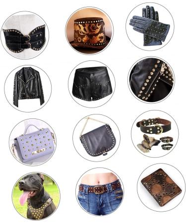Operitacx 60 pcs DIY Chic Rivets Crafts Nails Bags Leather Re Craft Bag Clothing Clothes Durable Practical - Buy Online on GoSupps.com