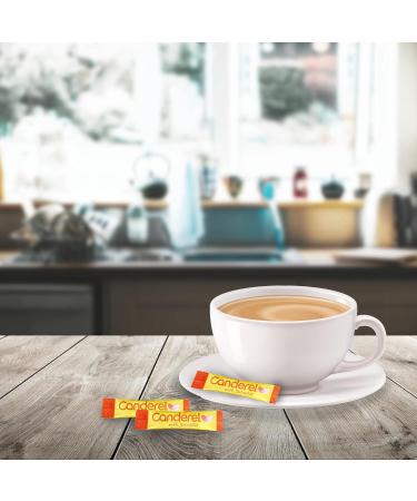 Canderel Sweetener Sticks 1x100pk - 100 Individual Sweetener Stick Sachets - Low Calorie Content Sucralose Based Table-Top Sweetener - Buy Online on GoSupps.com