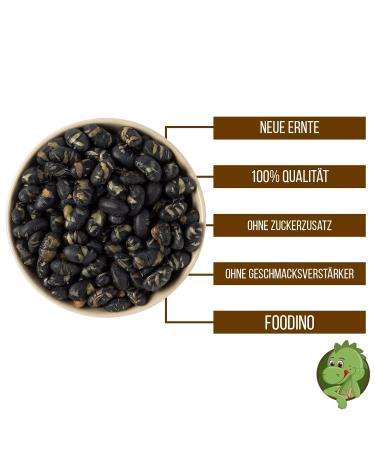 Premium Black Soybeans 1kg - Roasted & Salted Vegan Snack | Gluten-Free Fat-Free Crispy Treats | Foodino - Buy Online on GoSupps.com