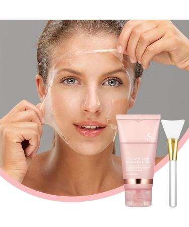 Colla gen Overnight Wrapping Peel Off Facial Ma sk Colla gen Night Wrapping Ma sk Bio Colla gen Face Ma sk Overnight Collag en Wrapping Ma sk For Hydration Care Suitable For All Skin Types - Buy Online on GoSupps.com