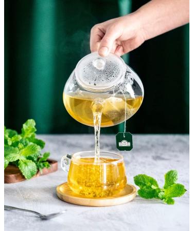Ahmad Tea Mint Mystique Green Tea - 20 Teabags | 20 Count Pack | Refreshing Mint Flavored Tea - Buy Online on GoSupps.com