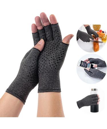 Fabater Half Finger Bike Gloves for Men - Elastic Compression Arthritis Gloves - Anti-Slip Daily Health Care for Mountaineering (L) - International Shipping Available - Buy Online on GoSupps.com