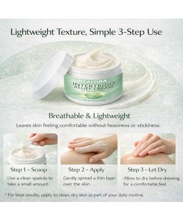 Intertrigo Cream Non-Greasy Formula for Chafing Support & Moisture Control for Daily Comfort in Sensitive Skin Areas Ideal for Underarms Inner Thighs & Skin Folds 3.4 oz (1) 1.76 Ounce (Pack of 2) - Buy Online on GoSupps.com