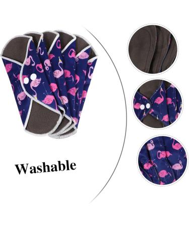 Buy Reusable Charcoal Sanitary Pads & Washable Panty Liners for Menstruation | Eco-Friendly Motherhood Towel with Bag - 25x18cm - Buy Online on GoSupps.com