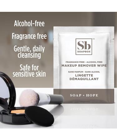 Soapbox Fragrance-Free Makeup Remover Wipes - Gentle Cleansing Pads for Eye Makeup, Dirt, and Oil - Alcohol-Free - 50 Count - Buy Online on GoSupps.com