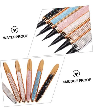 PLAFOPE Liquid Eye Liner 2pcs Diamond Eyeliner Rhinestone Eyeliner Elf Eyeliner Self-adhesive Eyeliners Household 1 count (Pack of 1) Assorted Color - Buy Online on GoSupps.com