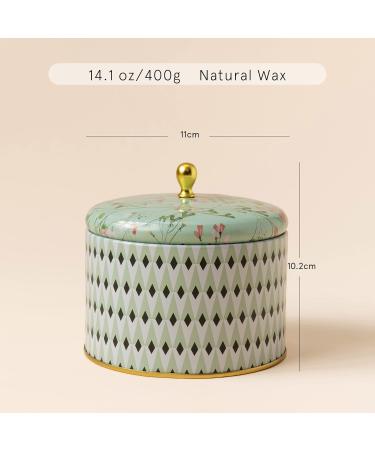 Shop La Jol e Muse White Tea Fragrance Candle - Large Soy Wax 2 Wicks 40-50 Hours Burn Time | Perfect Christmas Gift (400g) - Buy Online on GoSupps.com
