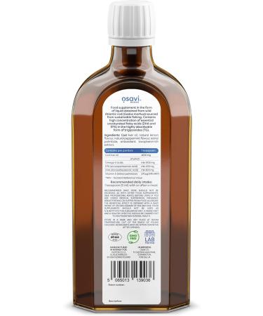 Osavi Norwegian Cod Liver Oil 1000mg Omega 3 LemonMint 250 ml - Buy Online on GoSupps.com