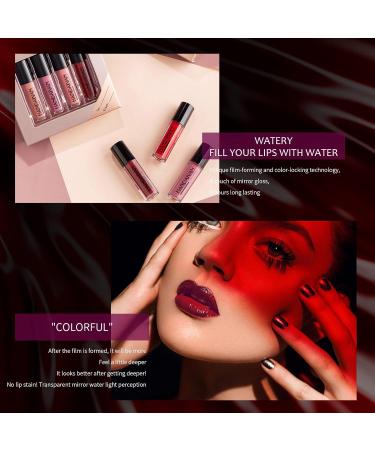 Mimore 4 Pcs Moist Lipstick Set | Waterproof Liquid Lipstick Kit | Non-Stick Cup Smoothing Lip Gloss in Sexy Colors | Perfect Gift Box - Buy Online on GoSupps.com