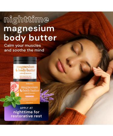 Bodyotics Magnesium Body Butter - Nighttime Magnesium Cream For Women Pregnancy & Postpartum Comfort (Calming Lavender Scent 8oz) - Buy Online on GoSupps.com