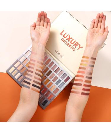UCANBE Pro 60 Shades Eyeshadow Palette + 15pc Makeup Brushes Set - High Pigmented Naked Nudes, Shimmer, Matte, Metallic Smokey Eye Shadow - Neutral Pallet Kit - Buy Online on GoSupps.com