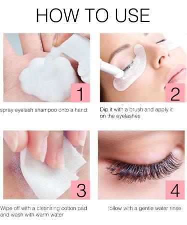  bellv Eyelash Shampoo - 30 ml - Gentle Cleanser for Eyelash Extensions - Foaming Eyelid Cleanser - Eyelash Extension Shampoo - Non-Irritant Eyelid Cleanser - - Buy Online on GoSupps.com