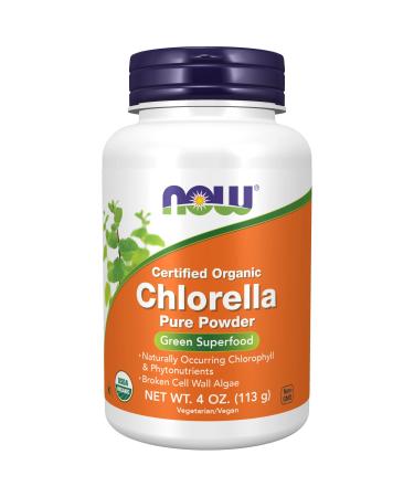 Now Foods Certified Organic Chlorella Pure Powder 4 oz (113 g)