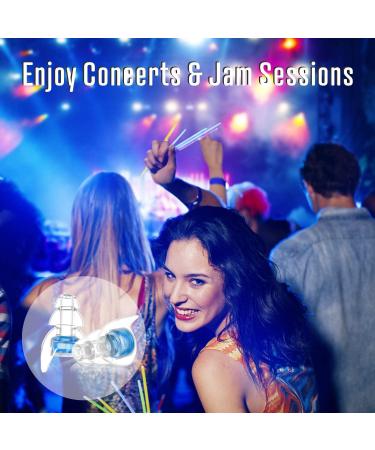 Hearprotek High Fidelity Concert Ear Plugs Noise Reduction Music Earplugs-Hearing Protection for Musicians DJ s Drummers Percussion Festival Nightclub and Other Loud Events (Blue) - Buy Online on GoSupps.com