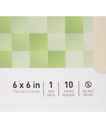 McKesson Hydrocellular Foam Dressing - Silicone Gel Adhesive Wound Dressing 6x6 Inch (10 Count) - International Shipping Available - Buy Online on GoSupps.com