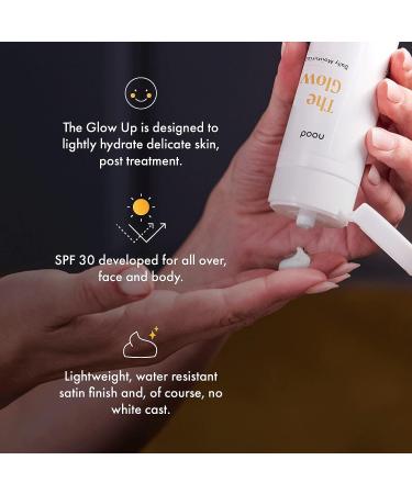Nood The Glow Up SPF 30 - Broad Spectrum Sunscreen with Vitamin C, Green Tea Extract, and Zinc Oxide - 3.3 fl oz - Buy Online on GoSupps.com