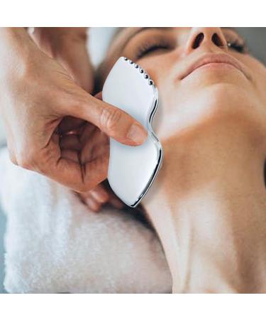 Stainless Steel Gua Sha Tool - 3.9 Metal Facial Massage Comb for Tight Skin & Muscle Pain Relief - Portable & Effective Gua Sha Therapy - Buy Online on GoSupps.com