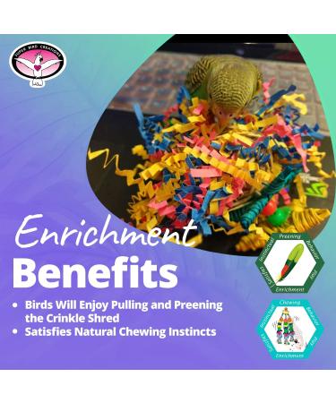 Super Bird Creations SB541 Crinkle Little Star Bird Toy - Small Bird Size 6 x 2 - Varies - Buy Online on GoSupps.com