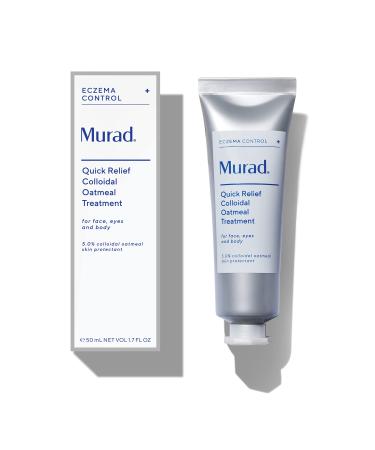 Murad Eczema Control Quick Relief Colloidal Oatmeal Treatment – Soothing Cream for Itchy Skin Eczema Rash and Dermatitis Irritation - Gentle Hydrating Skin Care Treatment 1.7 Fl Oz