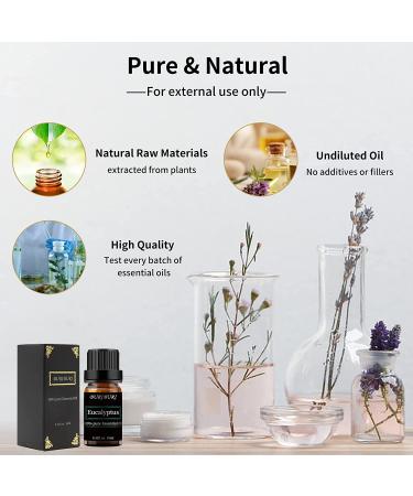 Lavender and Eucalyptus Essential Oil Gift Set - 100% Pure, Undiluted, Organic Aromatherapy Oils (10MLx2) - Buy Online on GoSupps.com