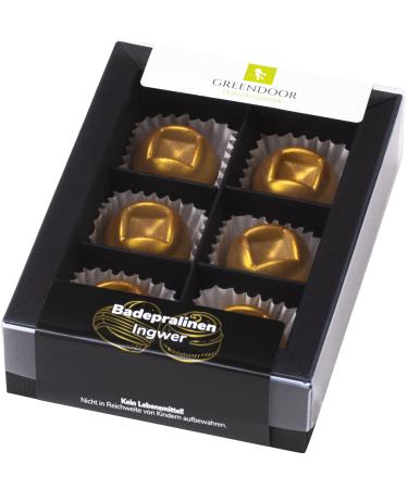 Greenendoor natural bathing chocolates ginger 6-series gift box for 6 cream baths with organic cocoa butter handmade natural cosmetics nature bathing additive birthday present