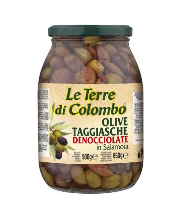 Le Terre di Colombo Olives Taggiasca D noyaut es - en Saumure - 900 g Taggiasca 900g