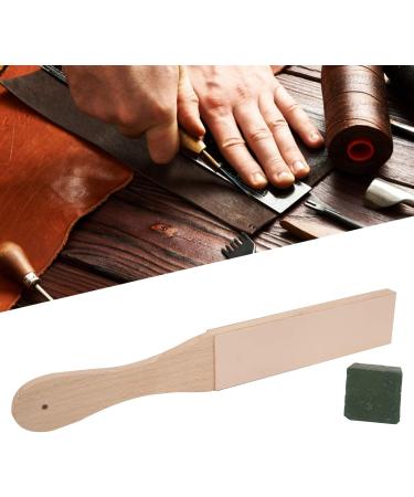 High-Quality Leather Polish Sharpening Spreader with Double-Sided Wooden Grinding Plate & Paste - Perfect for Precision Sharpening - Buy Online on GoSupps.com