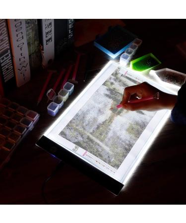(159PCS) Diamond Painting A4 LED Light Pad Kit DIY Dimmable Light Brightness Board LED Artcraft Tracing Light Table Reusable A4 Painting Pads Great for Full Drill & Partial Drill 5D Diamond Painting. A4 Led pad - Buy Online on GoSupps.com