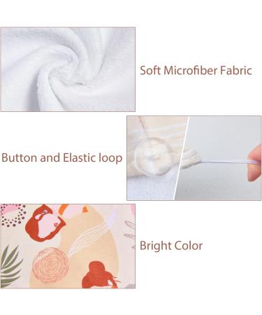 FIOBEE Microfiber Hair Towel Wrap 3 Pack - Absorbent Hair Turbans for Women, Girls, Kids - Ideal for Wet Hair Drying - With Button Closure - Gray - Buy Online on GoSupps.com