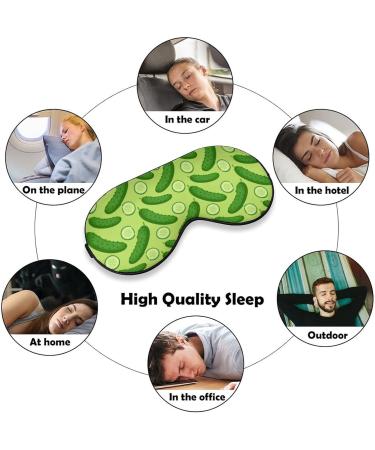 Dill Pickles Sleeping Blindfold Mask | Cute Eye Shade & Funny Night Cover with Adjustable Strap for Men & Women - Shop Internationally - Buy Online on GoSupps.com