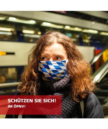 Petit Aid Reusable 3-Layer Cotton Face Mask | Washable Fleece Mouth-Nose Protection | Made in Germany | International Shipping - Buy Online on GoSupps.com