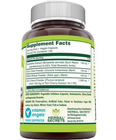 Herbal Secrets Joint Care Veggie Capsules - Supports Joint Health & Inflammation Response - 120 Count - Buy Online on GoSupps.com