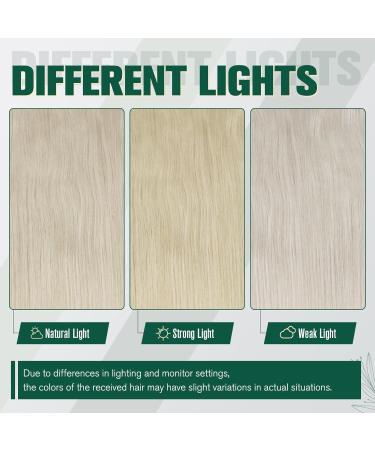 Runature White Blonde Real Hair Extensions 30cm | Sew-in Weaving 70g #800 - Premium Quality & Smooth Texture - Buy Online on GoSupps.com