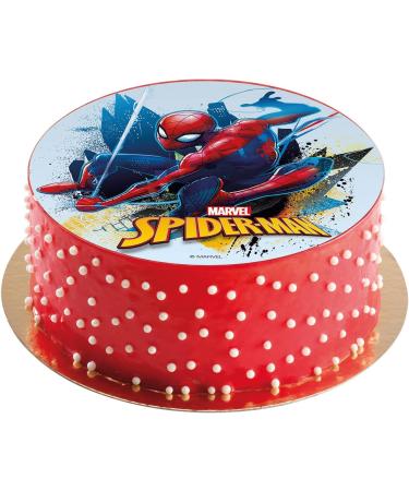 Dekora Spiderman Cake Topper - 16 cm Sugar-Free Edible Paper for International Shipping - Buy Online on GoSupps.com