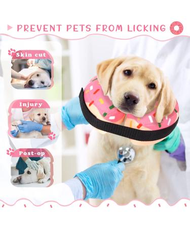 Inflatable Dog Donut Cone Collar for Post-Surgery Recovery - Protective Pet Neck Collar Alternative - Prevent Biting and Scratching - Pink - Size S Neck 5-8 - Buy Online on GoSupps.com