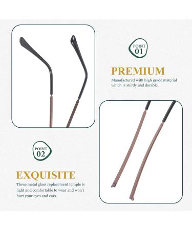 IPLUSMILE Fashion Glasses - Coffee Color Unisex Arm Frames for Reading & Sunglasses - Thin & Stylish - 14x3cm - Buy Online on GoSupps.com