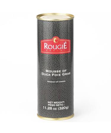 Rougie France (Round Tin) Mousse Of Fully-cooked Liver Foie Gras, 11.2000-Ounce Cans 11.28 Ounce (Pack of 1)