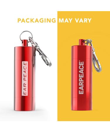 EarPeace Reusable High Fidelity Safety Ear Plugs for DIY Construction, Loud Environments, Airplane Noise Reduction - Standard Red Case - Buy Online on GoSupps.com