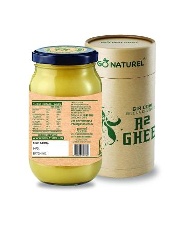 Buy Go Naturel Premium A2 Gir Kuhfett | 400 ML | Vedische Bilona-Handauflaufmethode - Authentic Indian Ghee for International Shipping - Buy Online on GoSupps.com