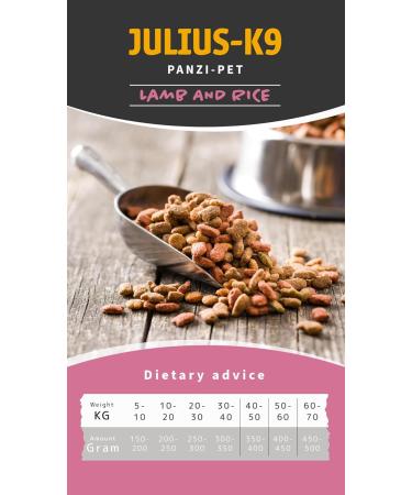 Julius-K9 - Lamb & Rice - Hypoallergenic food for adult dogs - Lamb and rice dog food - Suitable for all breeds - 3 kg - Buy Online on GoSupps.com